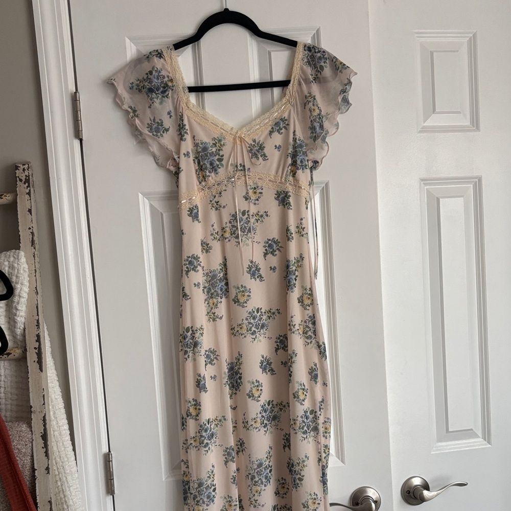 Floral Cream Dress
